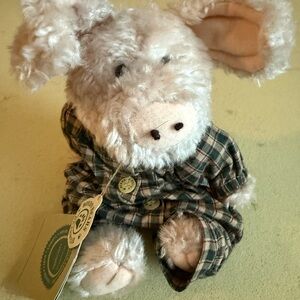 Boyds Bears Plaid Pig Plush